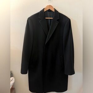 Loro Piana Wool x Saks Fifth Ave Black Button 3/4 length